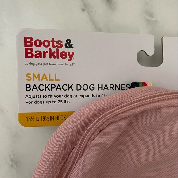 BOOTS & BARKLEY NWT Small Dog Backpack Harness in Pink - Picture 7 of 14